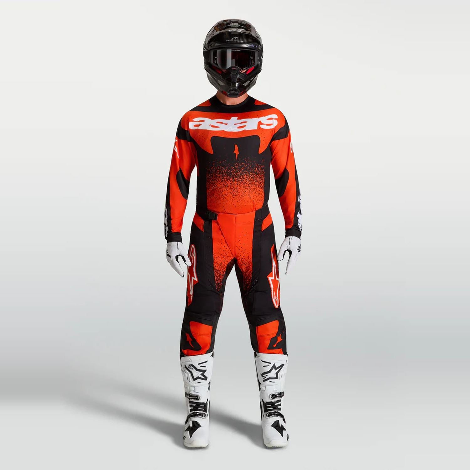 Alpinestars 2027 Techstar Swan MX Combo Kit Cardinal Red Black White