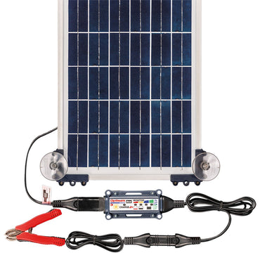 OptiMate Duo Solar Panel 10W Battery Charger Maintainer Travel Kit