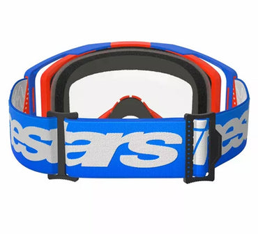 Alpinestars 2025 Goggles Vision 8 Wordmark Blue Orange Clear