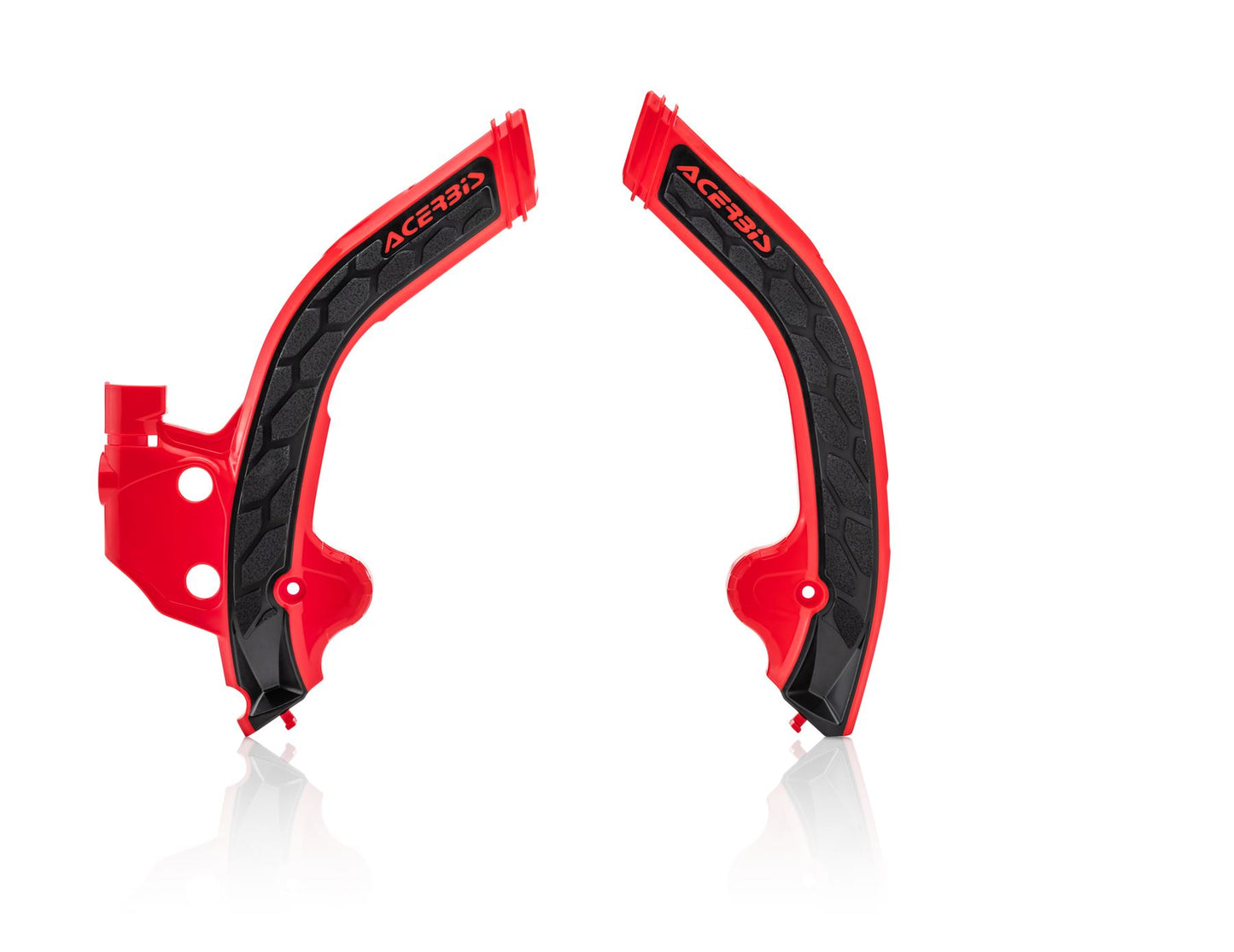 Acerbis X-Grip Frame Protector Guards Red Black For Beta RR 250 2T 2020-2024