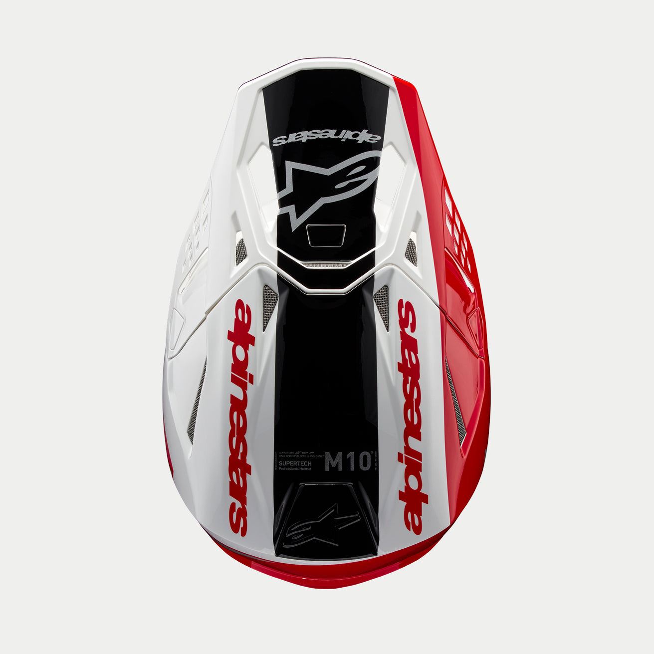Alpinestars 2024 Supertech SM10 Unite Red White Motocross Helmet