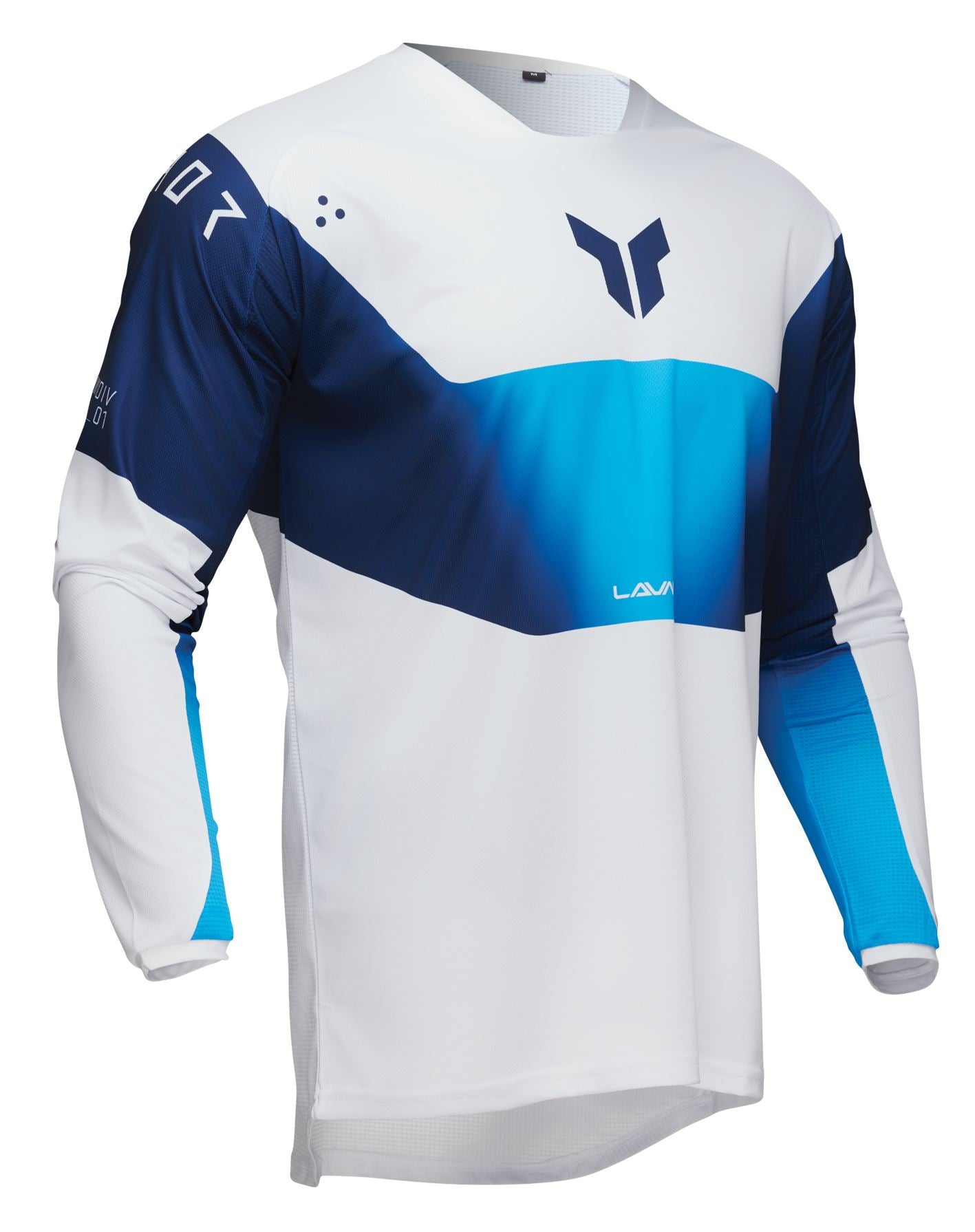 Thor 2025 Motocross Jersey Launchmode Storm White Blue