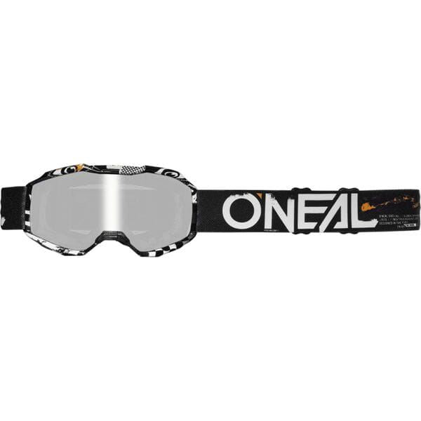 O'Neal 2025 Motocross Goggles B-10 Attack Black White Clear