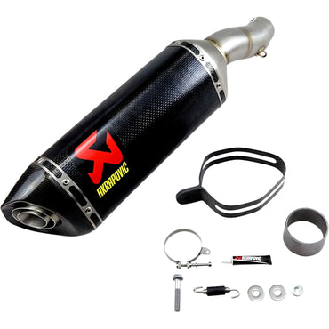 Akrapovic Carbon Fiber Line Slip On Silencer For Kawasaki ZX-6 R 600 Ninja 2009-2016