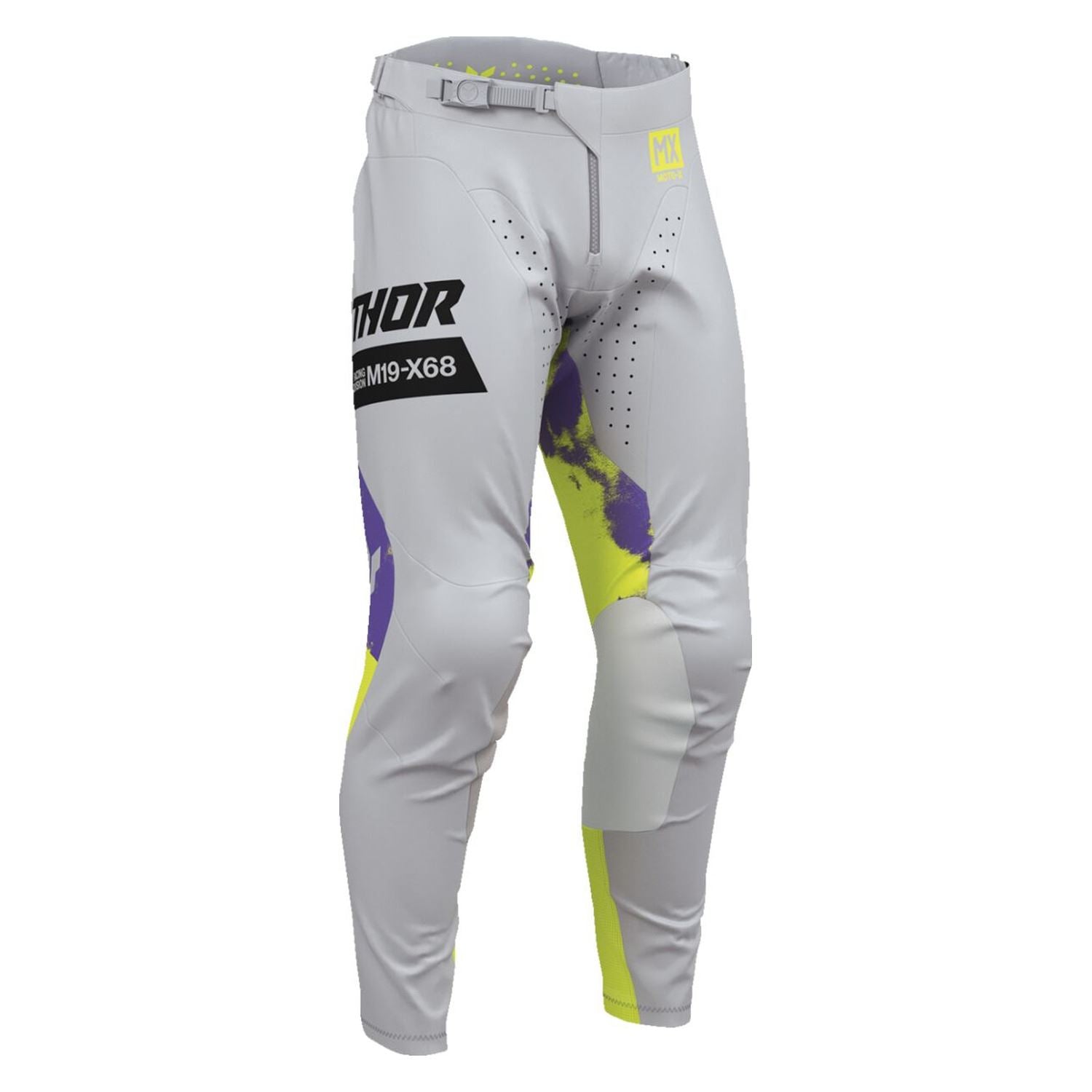 Thor 2026 Launchmode Bleach Grey Acid MX Pants