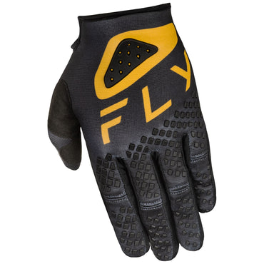 Fly Racing 2025 Kinetic Center Motocross Gloves Black Gold