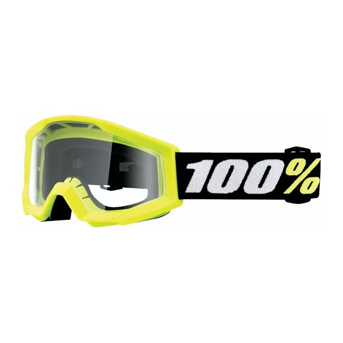 100% MX Goggles Strata Mini Yellow Clear