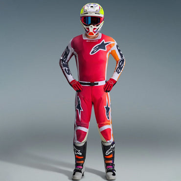 Alpinestars 2026 Racer Portl Motocross Combo Kit Red Light Grey Dark Grey