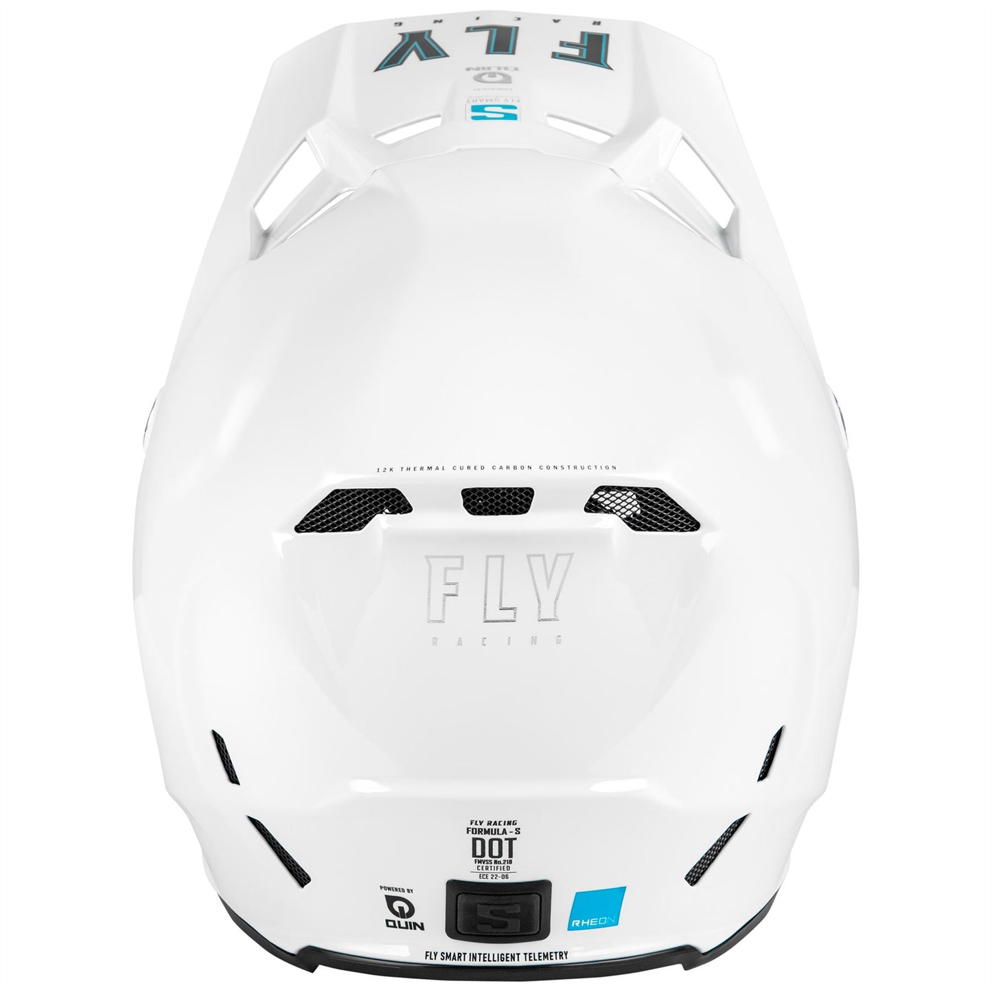 Fly Racing 2025 Formula S Carbon Solid Motocross Helmet White