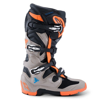 Alpinestars 2026 Tech 7 Enduro Boots Black Warm Grey Orange Flo