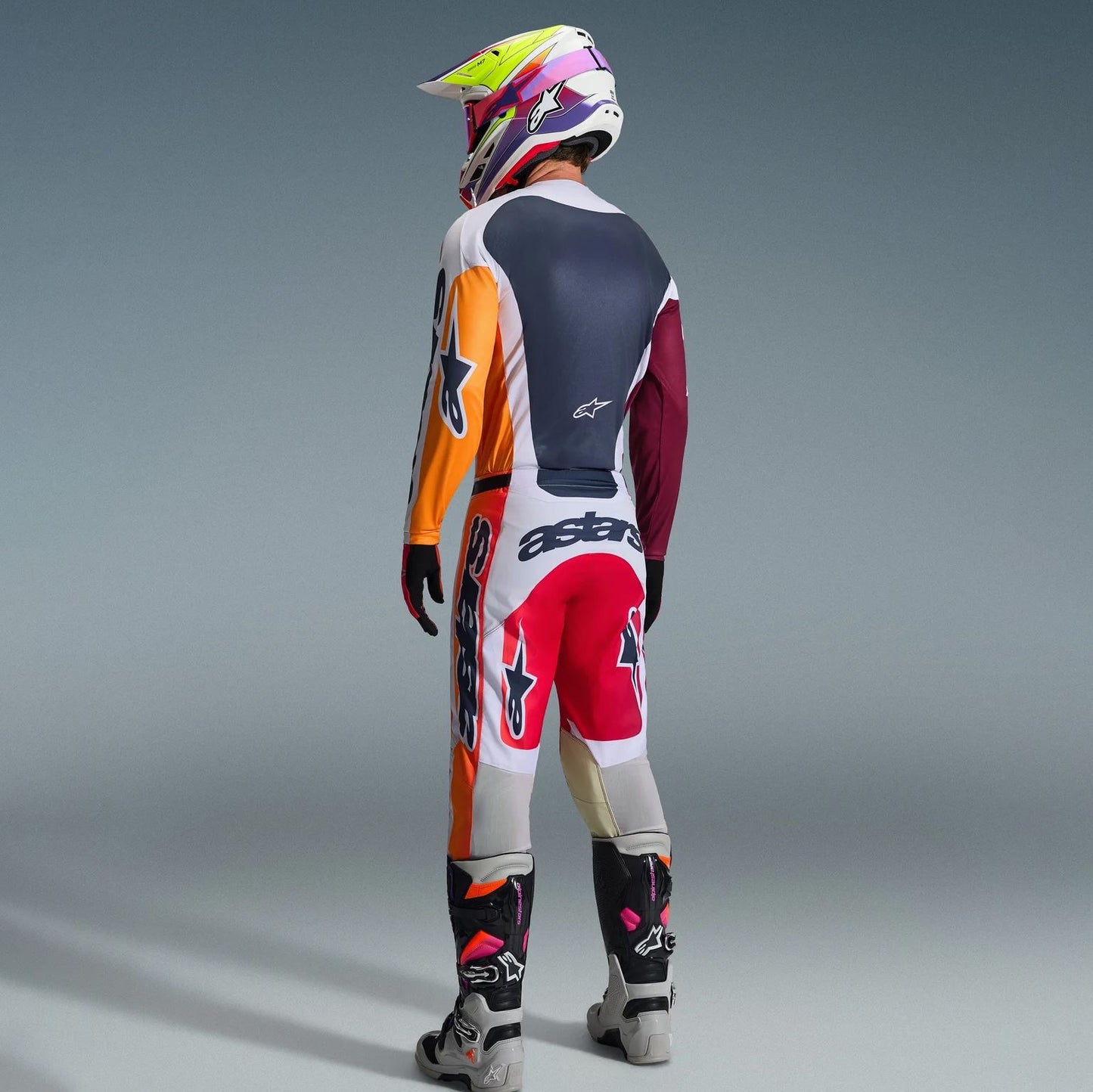 Alpinestars 2026 Racer Portl Motocross Combo Kit Red Light Grey Dark Grey
