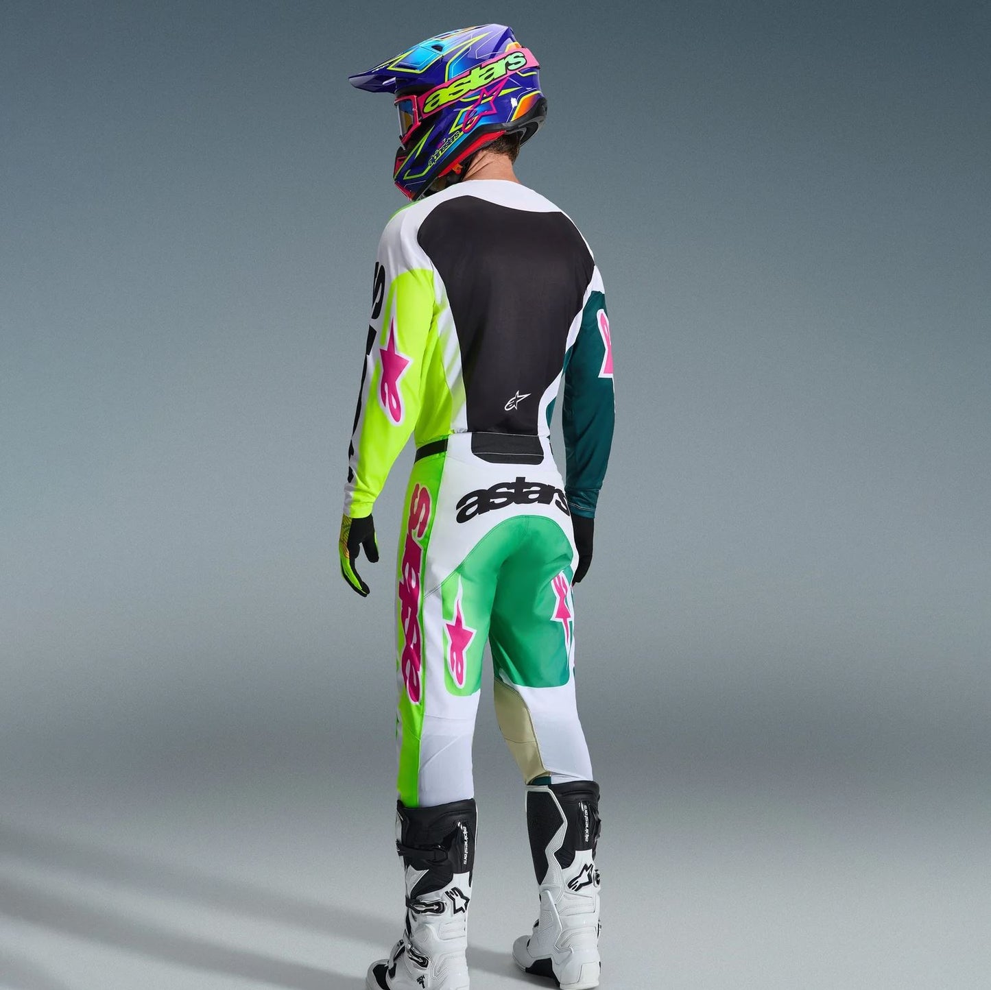 Alpinestars 2026 Racer Portl Motocross Combo Kit Green White Black