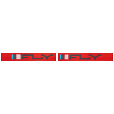 Fly Racing 2025 Zone Youth Motocross Goggles Red Charcoal with Mirror Smoke Lens