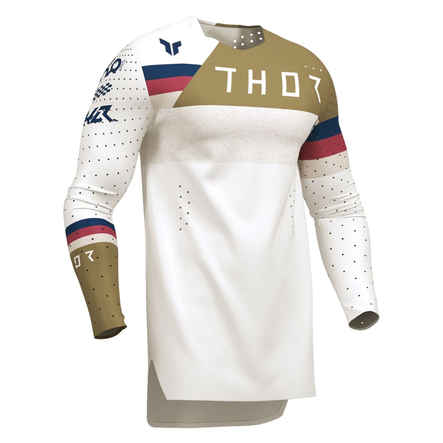 Thor 2026 Sportmode League White Copper MX Jersey