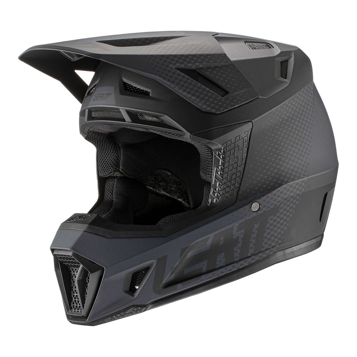 Leatt 2022 Helmet Moto 7.5 V22 Black with 4.5 Goggles & Bag