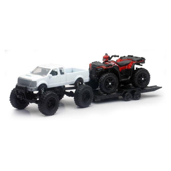 Off Road Pick Up With Polaris Sportsman XP1000 EPS 1:32 Scale Model Toy
