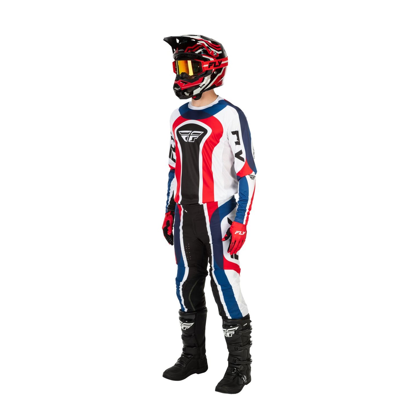 Fly Racing 2026 Motocross Combo Kit Lite Glory Red White Blue