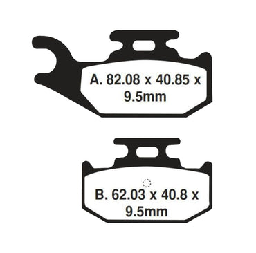 Moto-Master Brake Front Pads Nitro Honda 100 Lead 2000