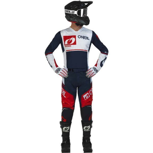 O'Neal 2024 Motocross Combo Kit Hardwear Flow Blue Red White