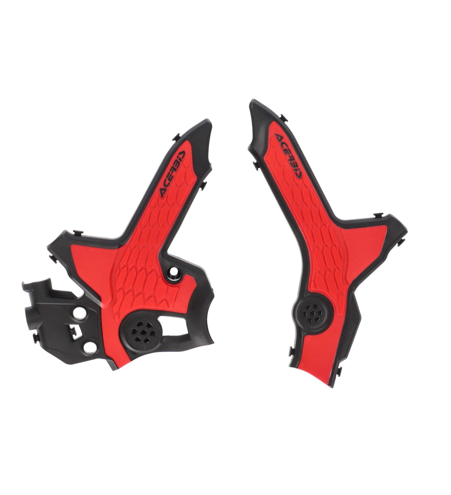 Acerbis X-Grip Frame Protector Guards Black Red For Honda CRF 300 RALLY 2021-24