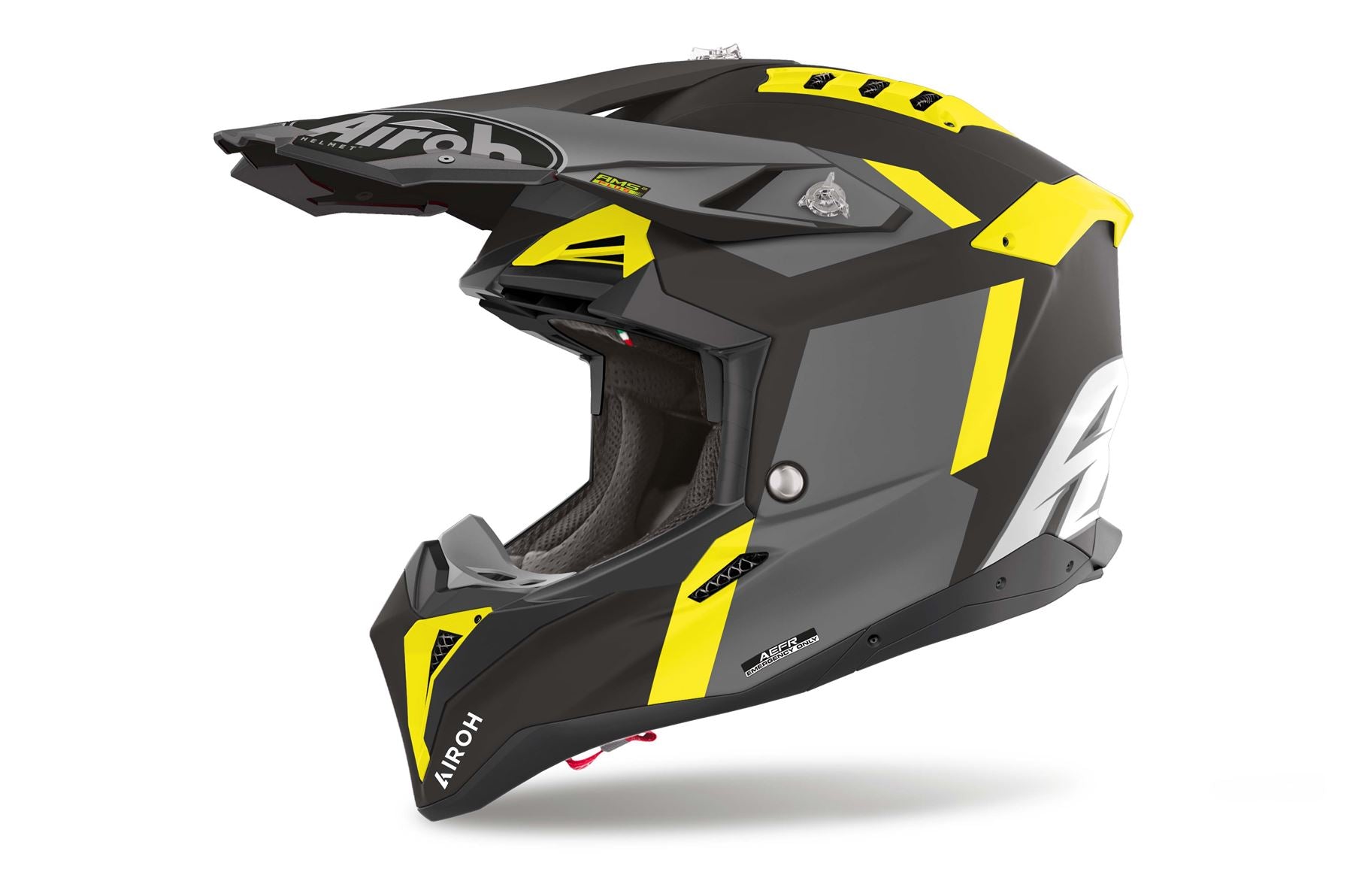 Airoh Helmet 2024 Aviator 3 Glory Yellow Matt HPC Carbon