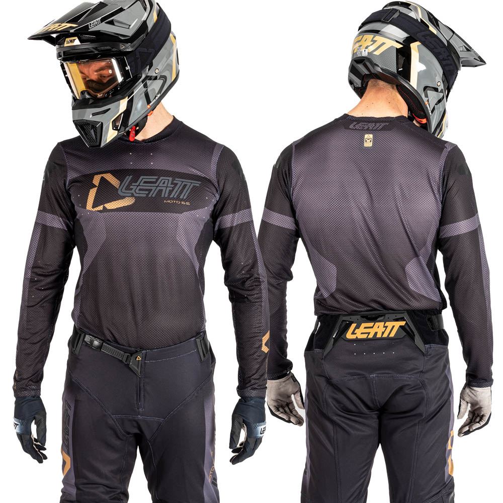 Leatt 2025 5.5 Ultraweld Motocross Jersey Stealth