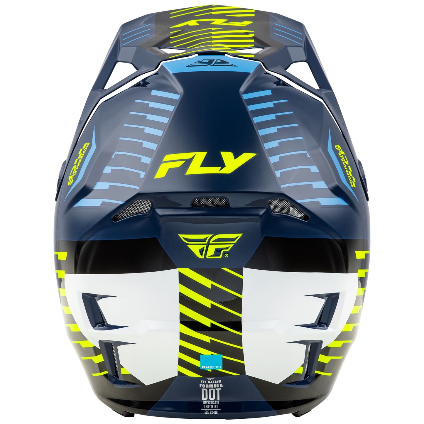 Fly Racing 2025 Formula CP Slice Motocross Helmet Navy Hi-Viz White