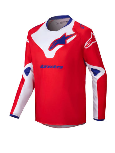 Alpinestars 2025 Racer Veil Youth Motocross Combo Kit Bright Red White
