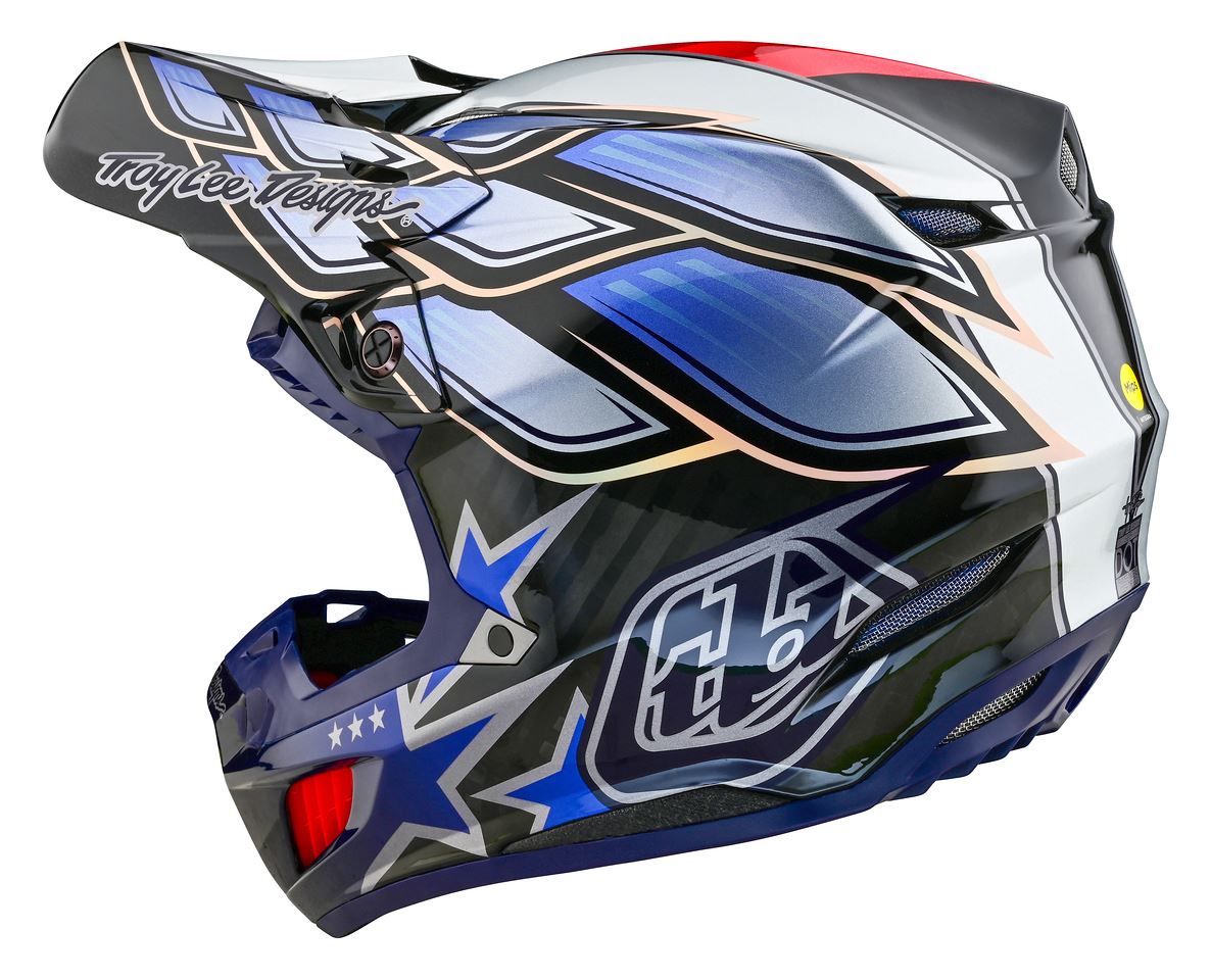 Troy Lee Designs 2025 SE5 Composite Helmet Wings Black