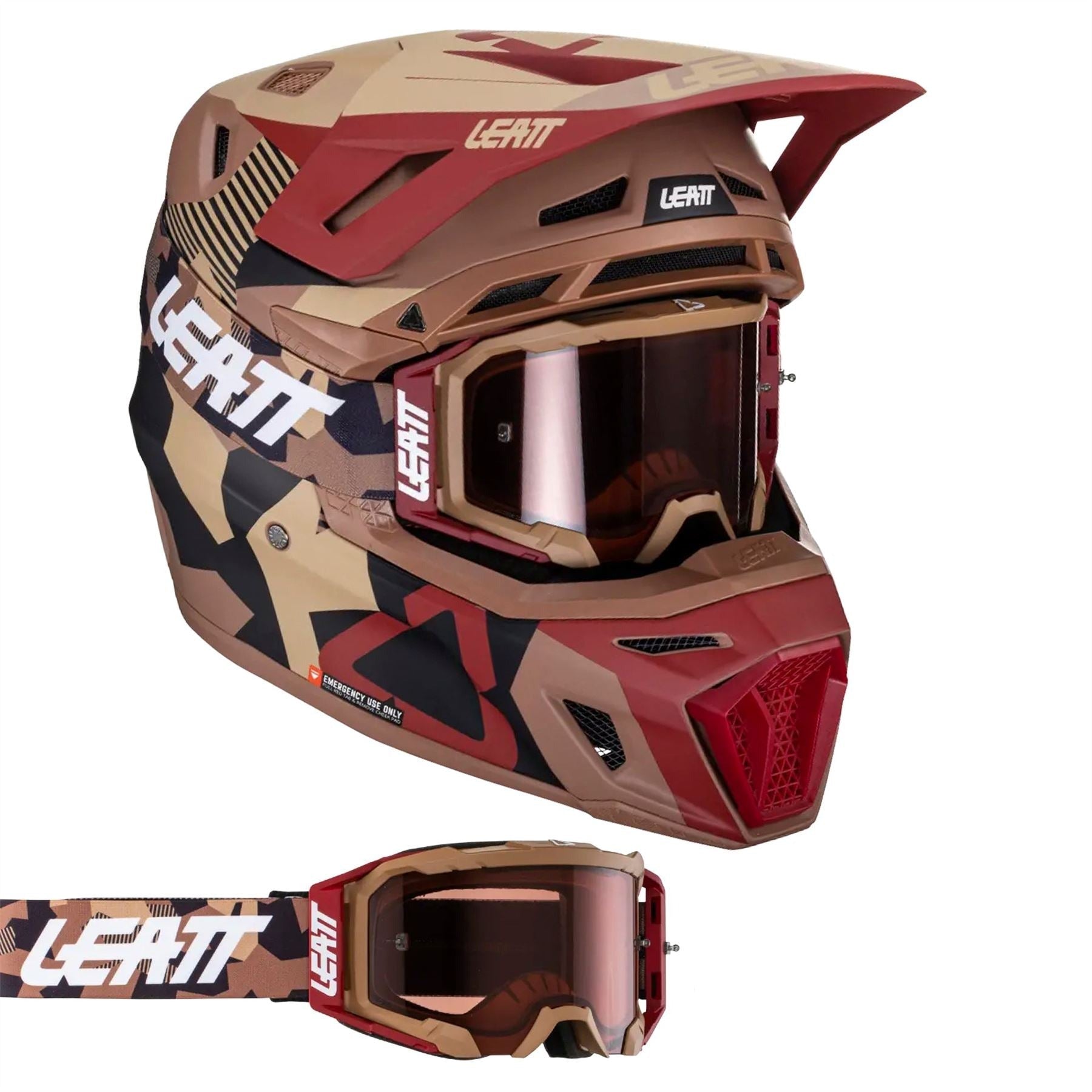 Leatt 2024 Helmet Moto 8.5 V24 Rubystone