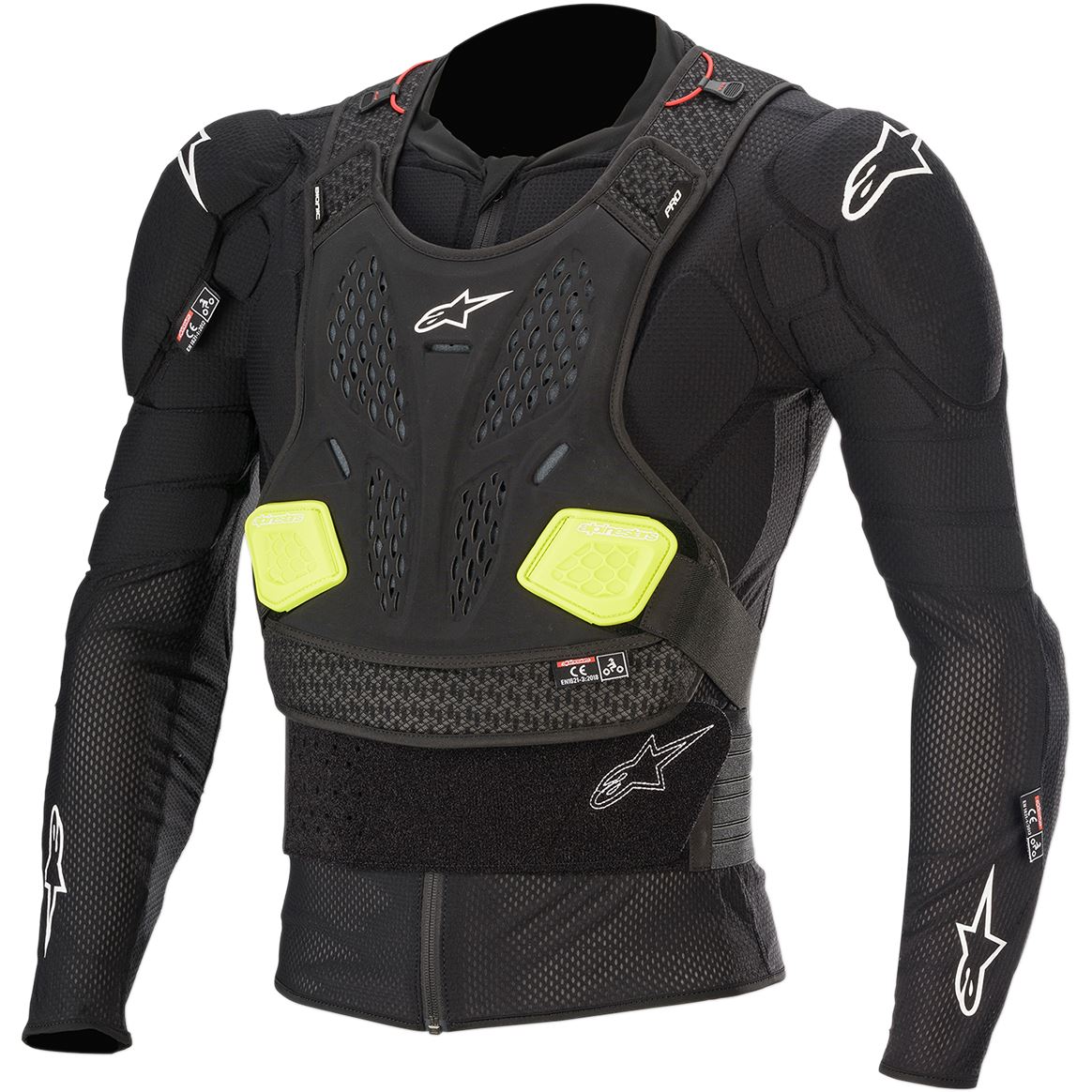 Alpinestars 2025 Bionic Pro V2 Protection Jacket Black Yellow Flou