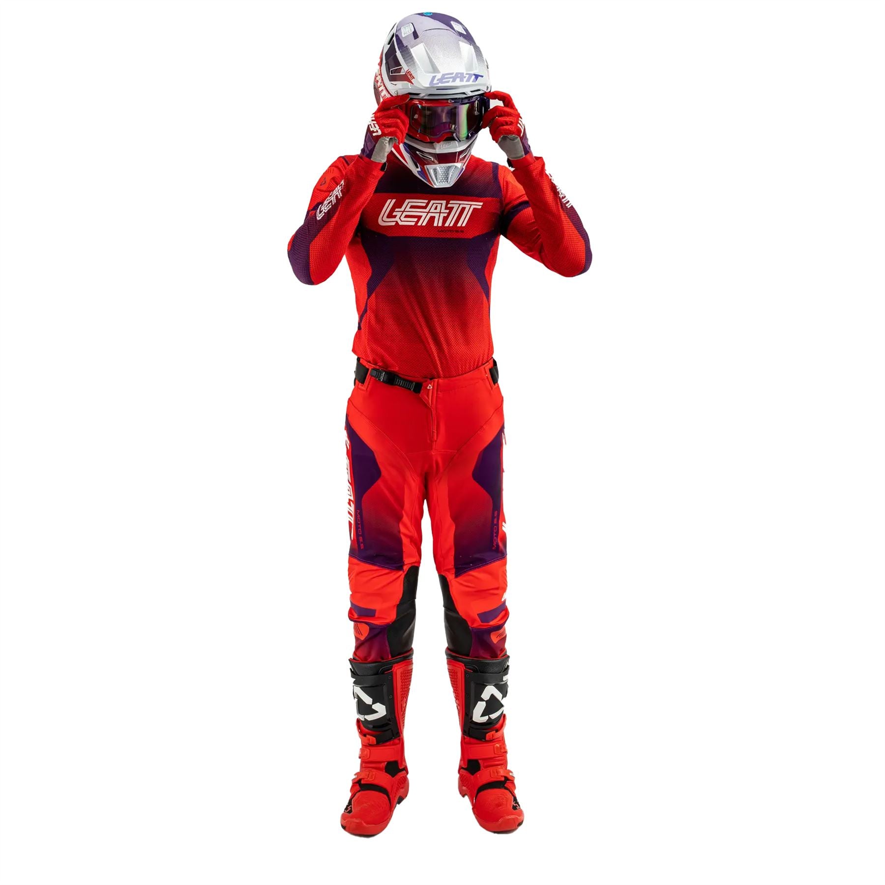 leatt mx gear Leatt 2025 Motocross Combo Kit 5.5 Ultraweld IKS Sunburn