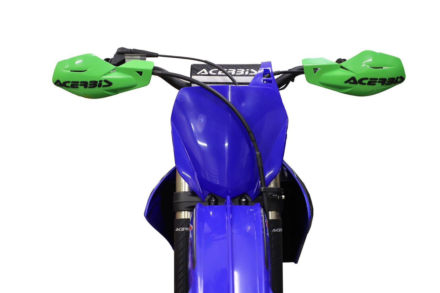 Acerbis Uniko MX Handguards Pair + Kit For Green Black Kawasaki KLX 450 2008 - 2018