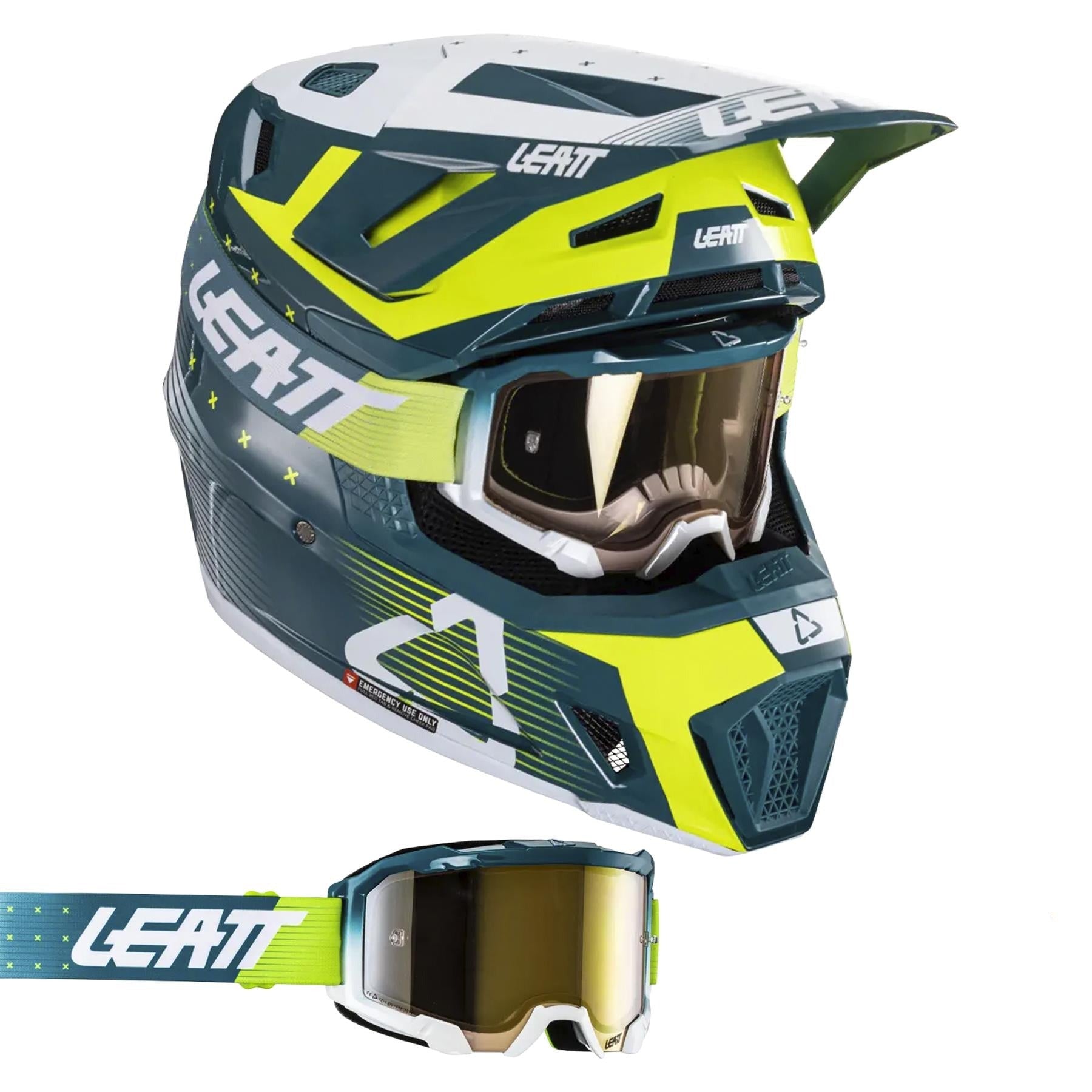 Leatt 2024 Helmet Moto 7.5 V24 Acid Fuel
