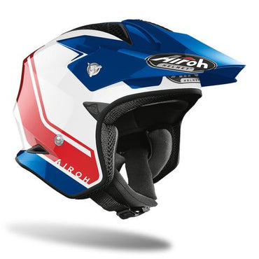 Airoh Trials Helmet 2024 TRRS Keen Blue Red Gloss