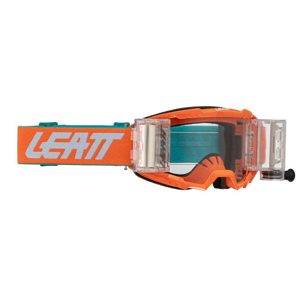 Leatt 2025 Motocross Goggles Vizion 3.5 Roll Off Orange - Clear Lens