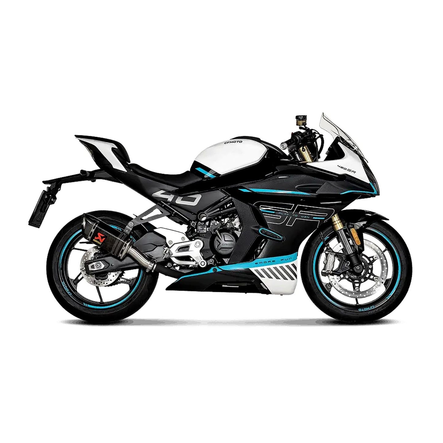 Akrapovic Carbon Line Slip On Silencer For CF Moto SR S 450 ABS 2024-2025