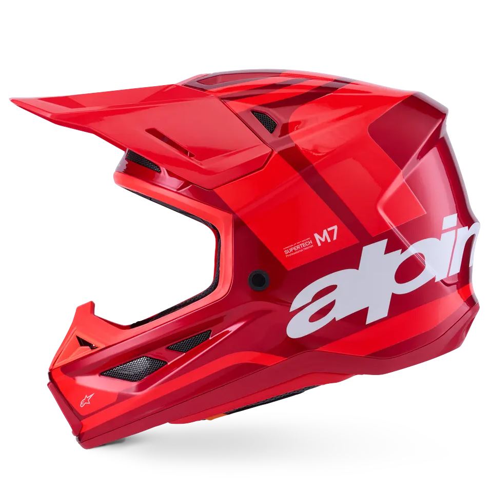 Alpinestars 2026 SM7 Core Motocross Helmet Red Glossy