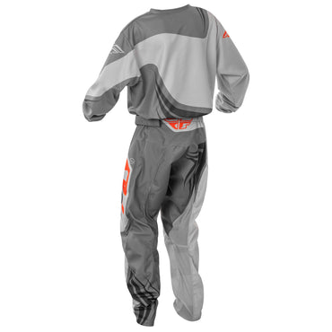 Fly Racing 2025 Motocross Combo Kit F-16 Youth Grey Orange