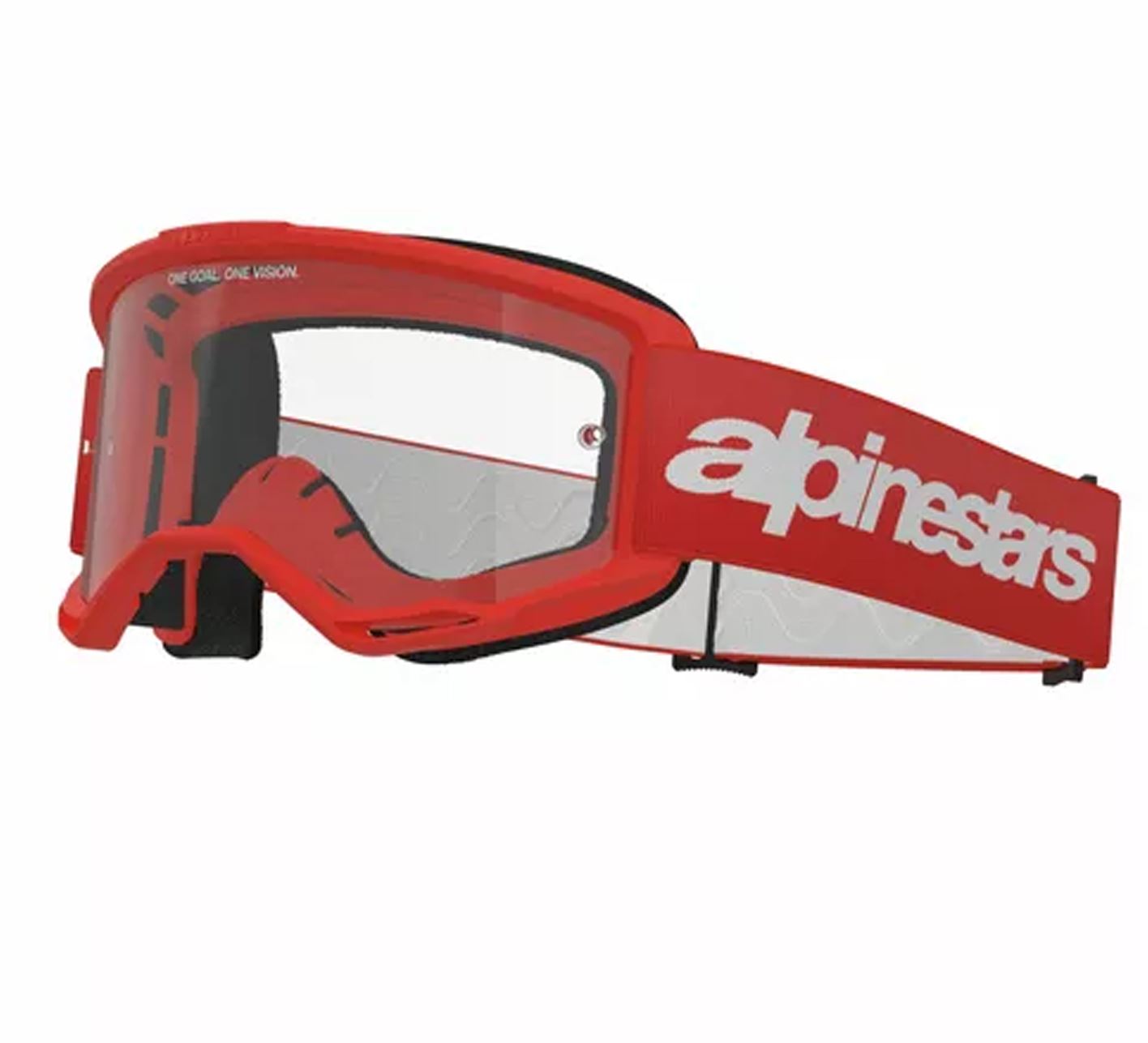 Alpinestars 2025 Goggles Vision 3 Wordmark Red Clear