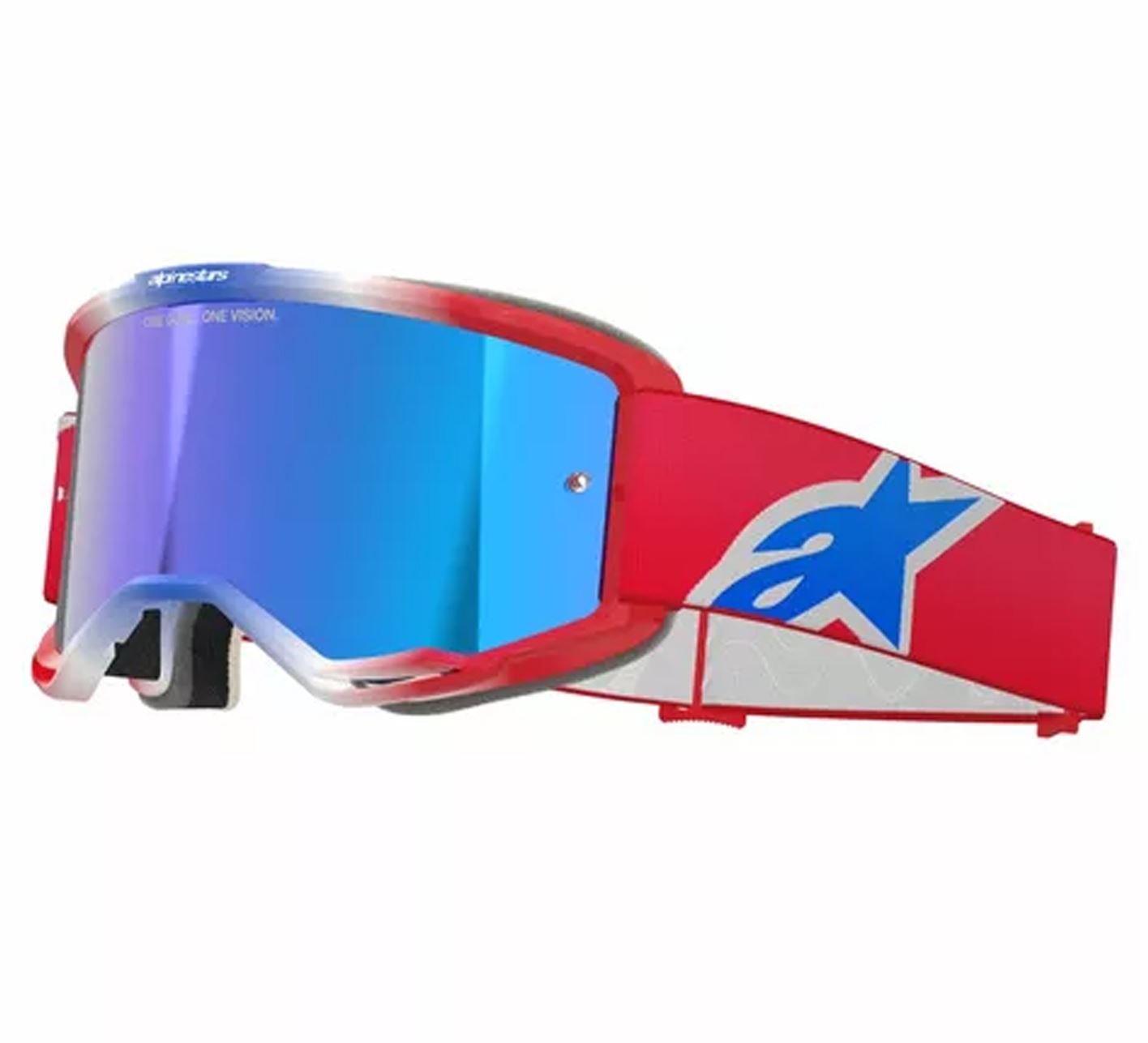 Alpinestars 2025 Goggles Vision 5 Corp Red White Blue Mirror