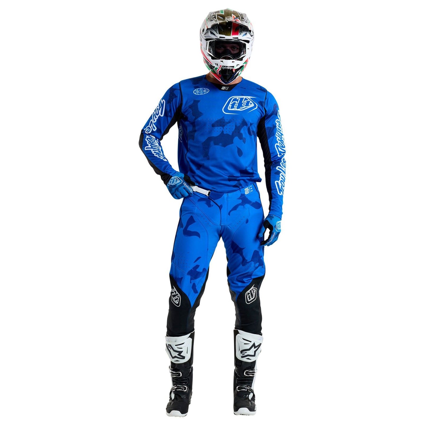 Troy Lee Designs Spring 2025 MX Combo Kit SE PRO Blotted Bright Blue