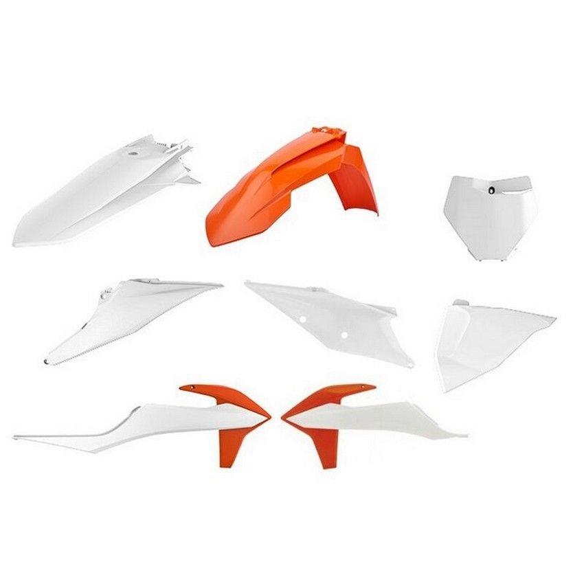 Polisport Box Kit Orange White For KTM SX SX-F 2019-2022