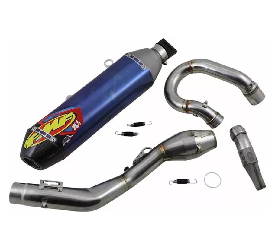 FMF Exhaust System Factory 4.1 RCT Megabomb Carbon Blue For Husqvarna FE 350 2020-2022