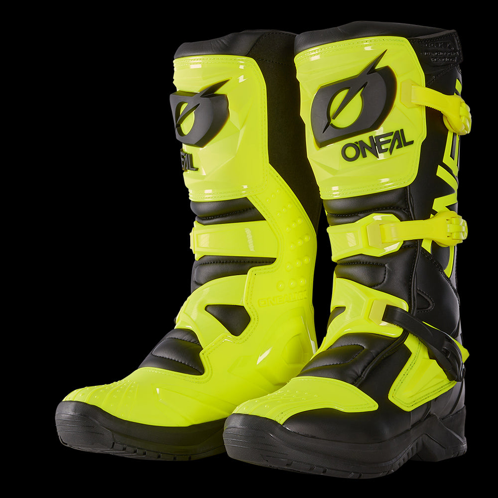 O'Neal 2025 Motocross Boots RSX Neon Yellow Black