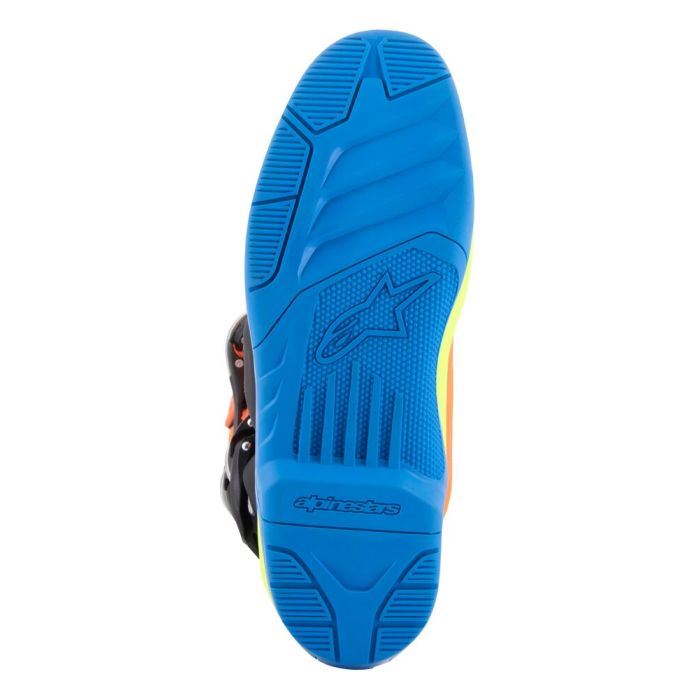 Alpinestars 2026 Tech 5 Motocross Boots Orange Fluo Enamel Blue Yellow Fluo