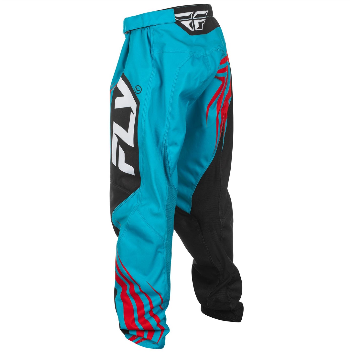 Fly Racing 2025 Motocross Combo Kit F-16 Youth Cyan Black Red