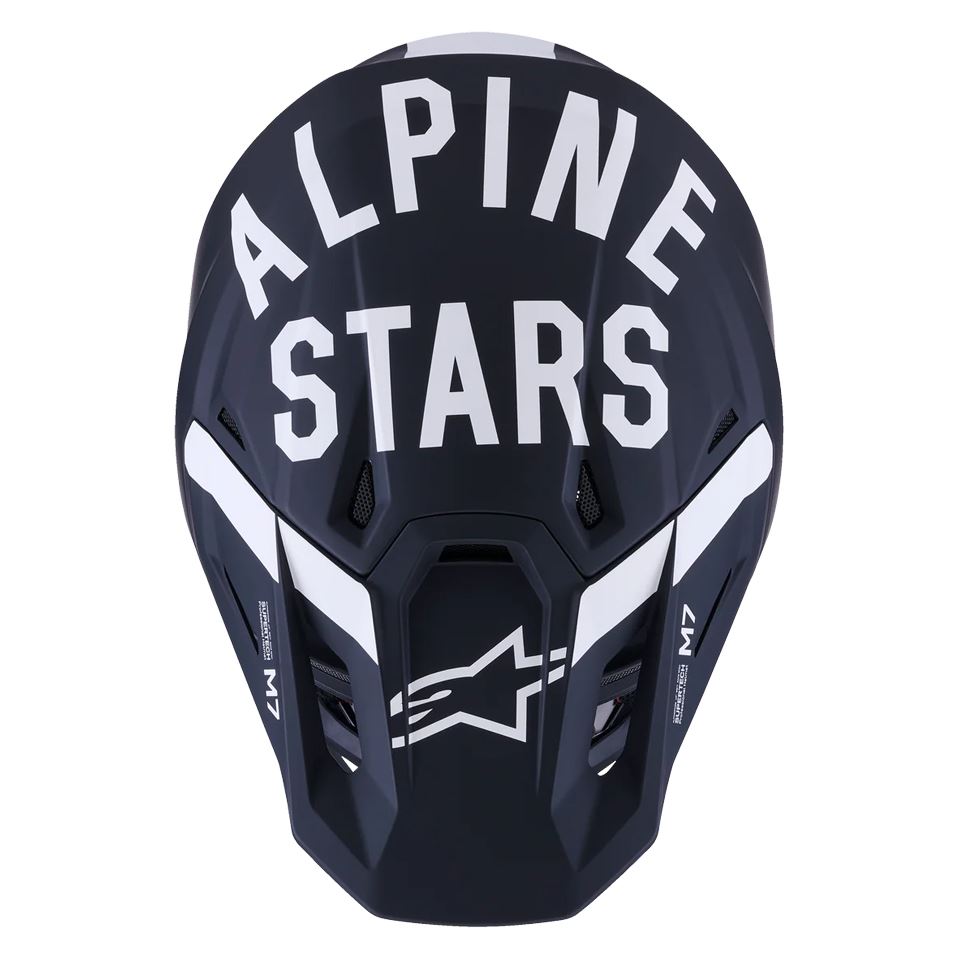 Alpinestars 2026 SM7 Dasher Motocross Helmet Black White Matt