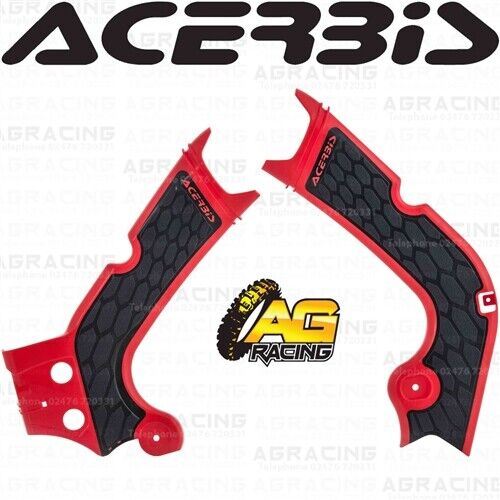 Acerbis X-Grip Frame Protector Guards Red For Honda CRF 450 R 2017-2018