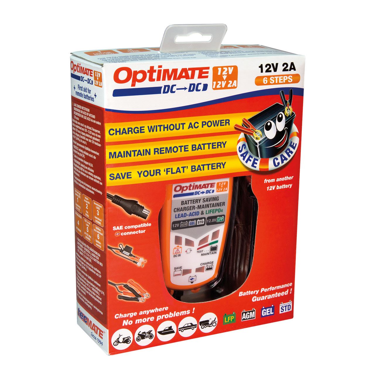 OptiMate DC-DC 12V 2A Off Grid Battery Charger Optimiser